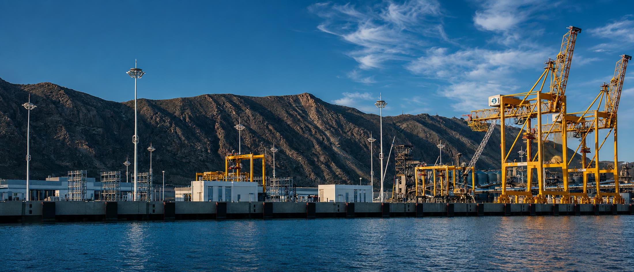 Port of Turkmenbashi on the Caspian Sea