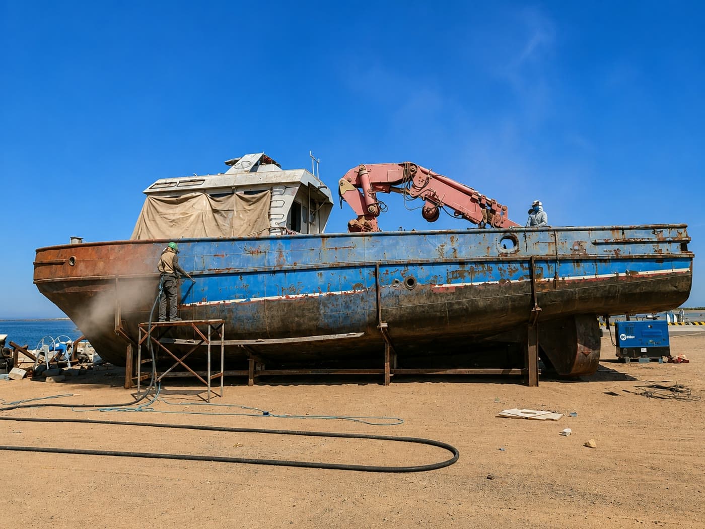 Kömekçi gämileri abatlamak — GAP floty — 3
